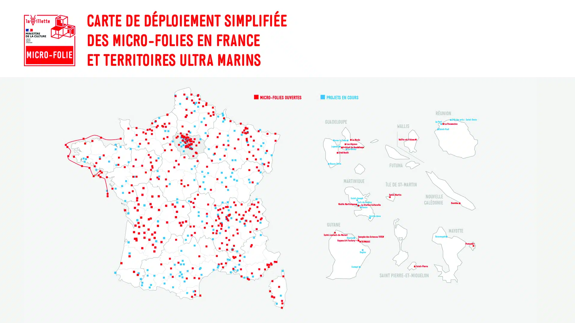 Carte de déploiement France TUM