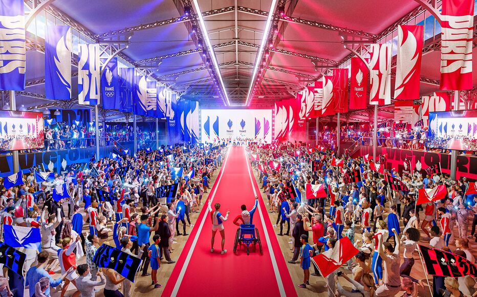 Visuels du Club France qui sera à la Villette pour les Jeux olympiques et paralympiques de Paris 2024