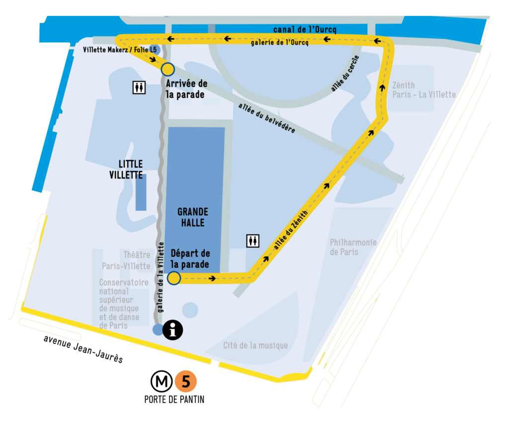 Itinéraire du circuit de la parade des lanternes décembre 2025