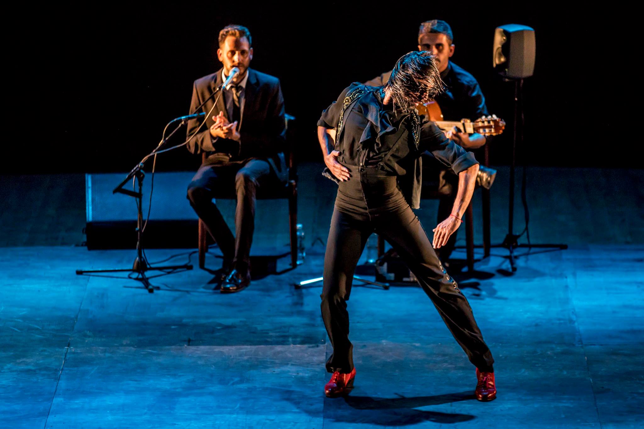 Danseur de flamenco Edouardo Guerrero pendant son spectacle Desplante