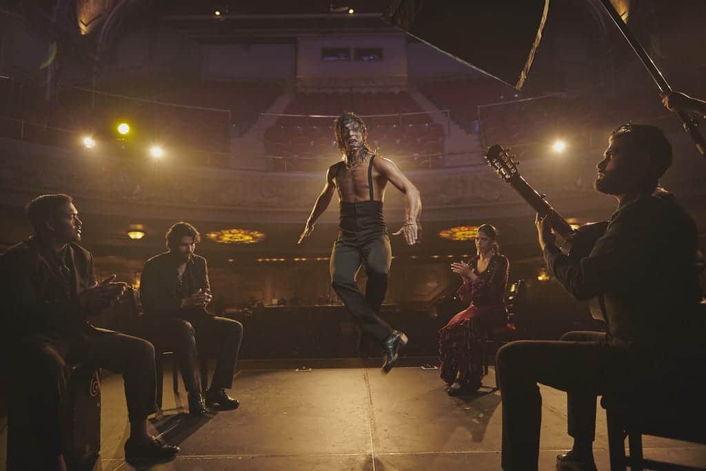 Danseur de flamenco El Yiyo pendant son spectacle A mi Aire